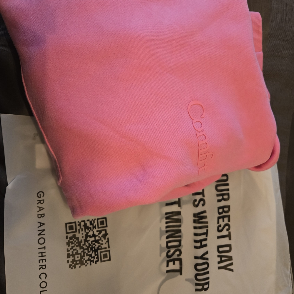 NWT Pink Comfrt Hoodie - Size Small